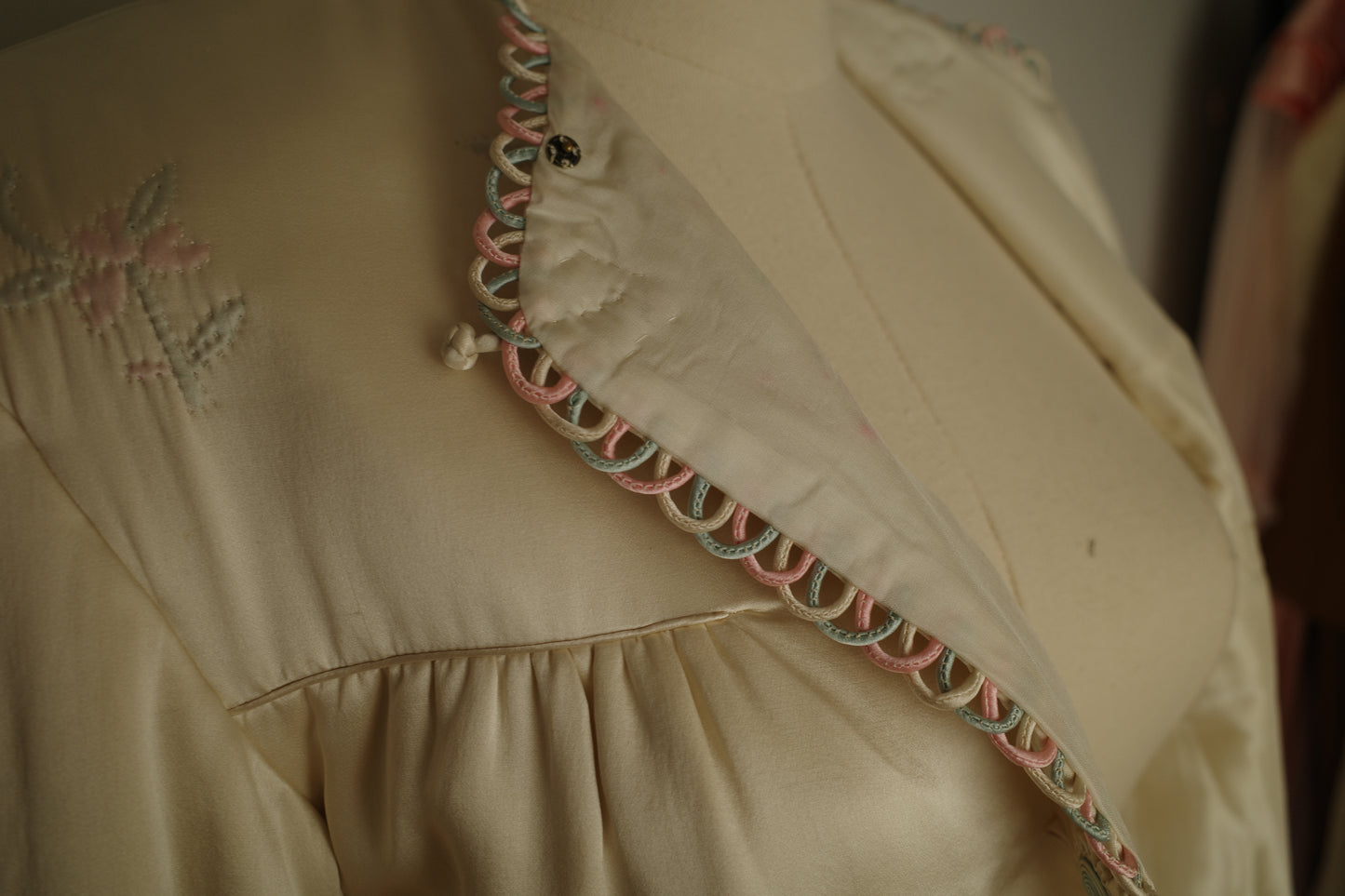 1930s/ 1940s Quilted Satin Jacket