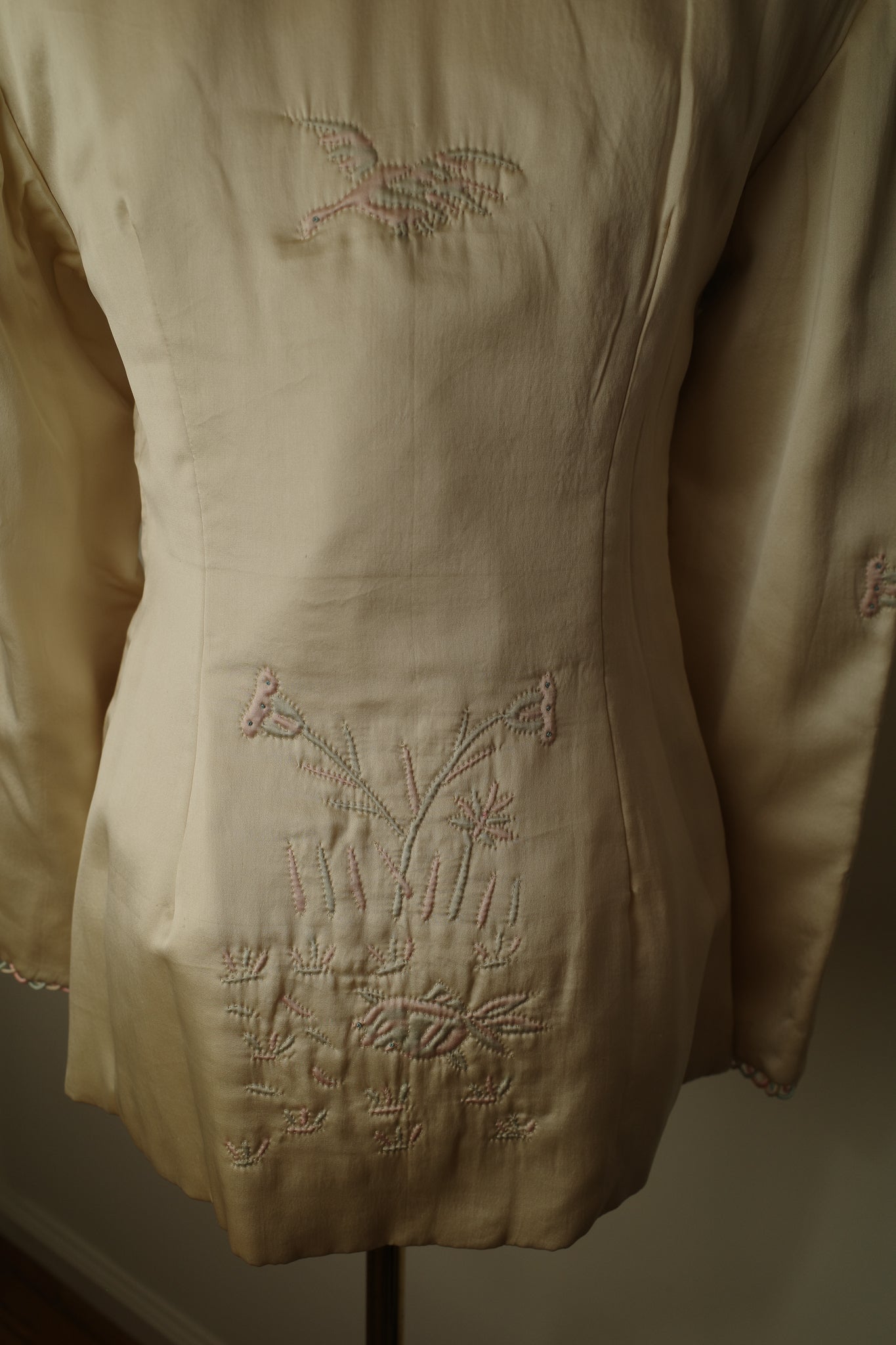 1930s/ 1940s Quilted Satin Jacket