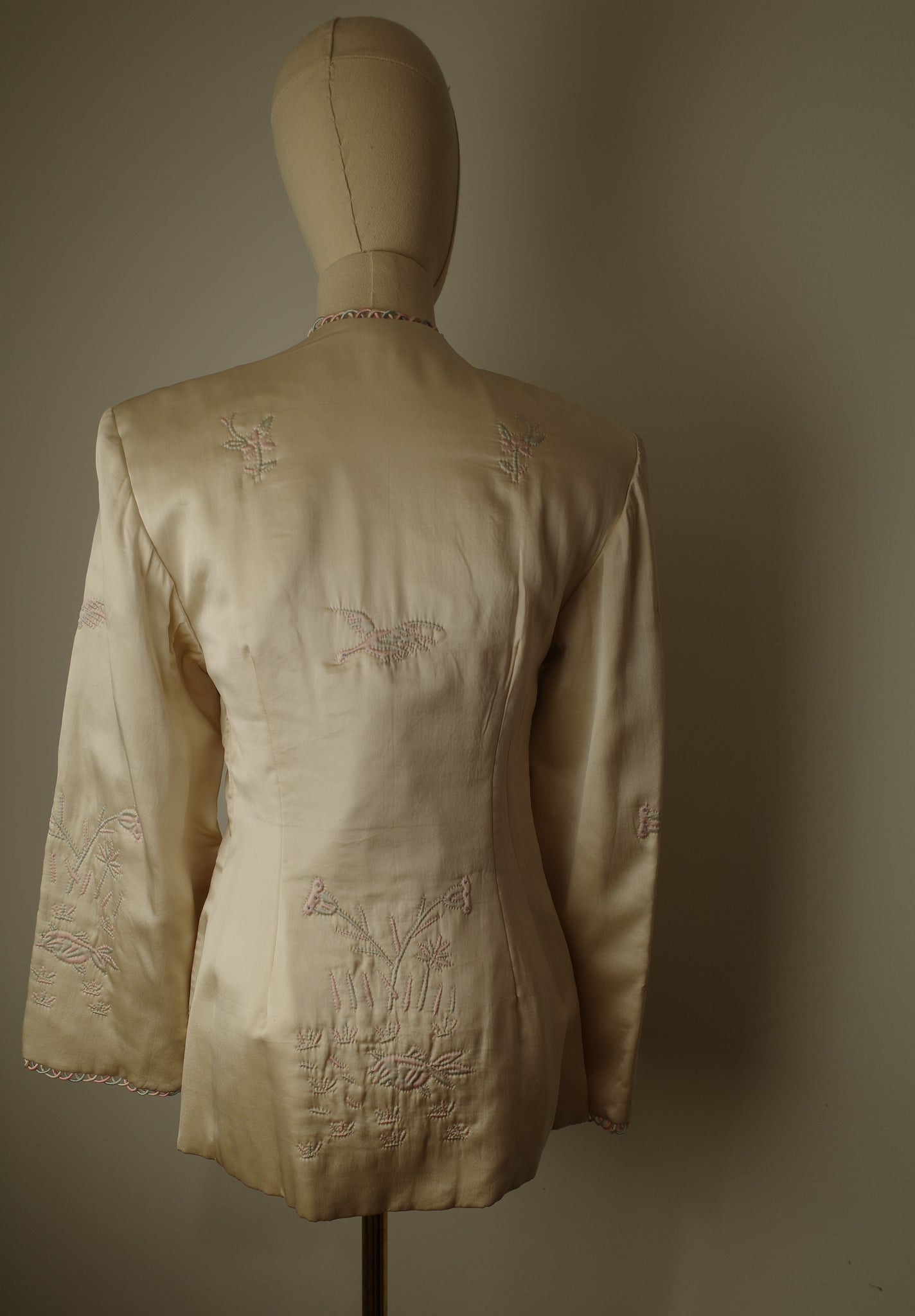 1930s/ 1940s Quilted Satin Jacket