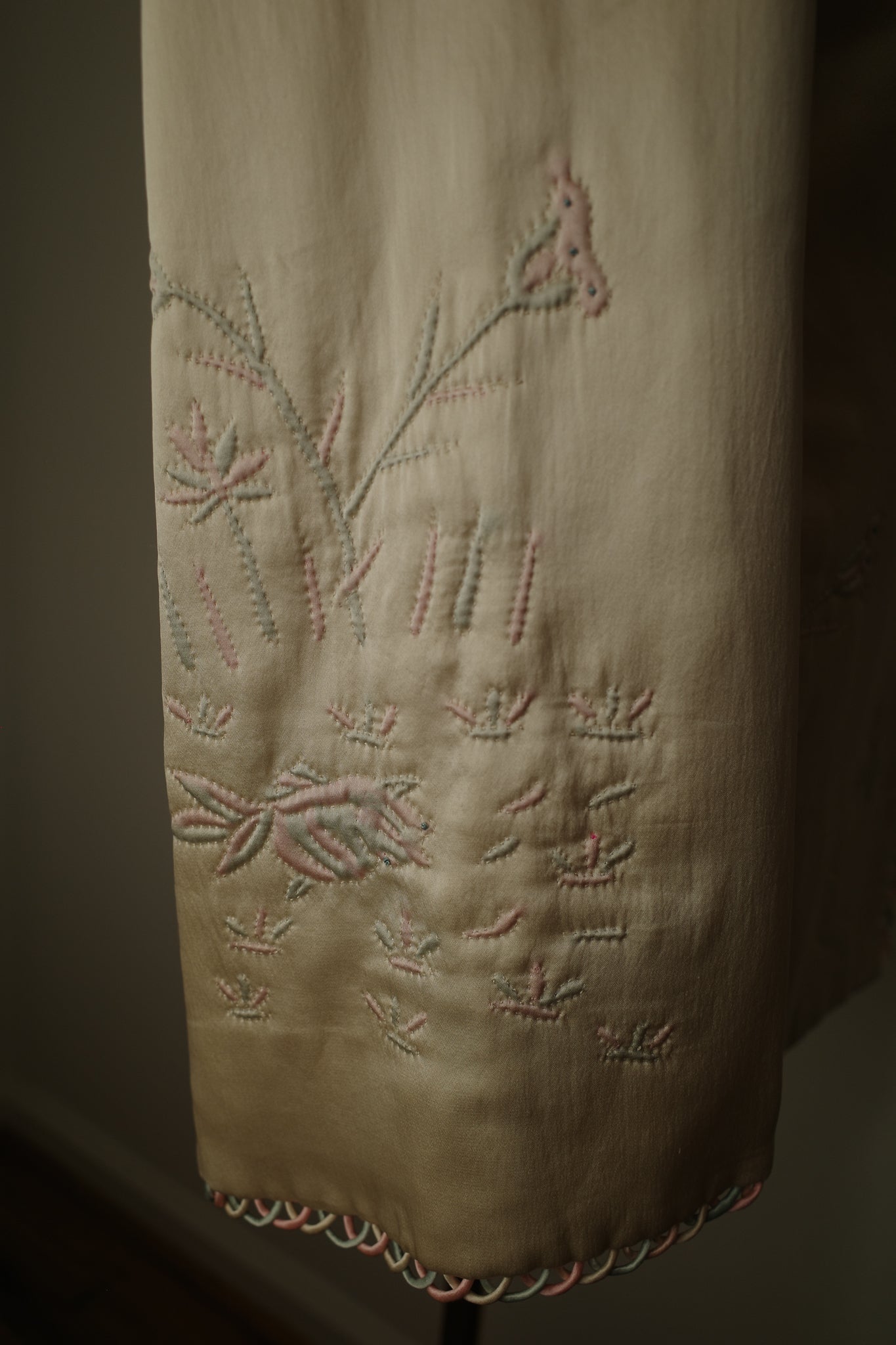 1930s/ 1940s Quilted Satin Jacket