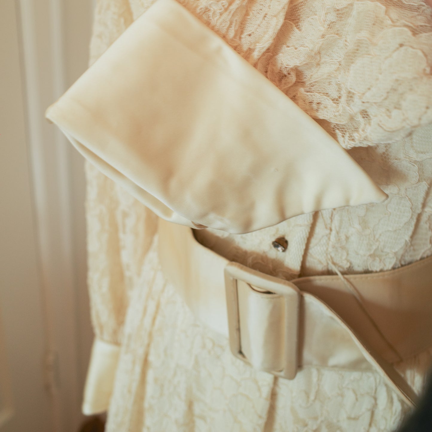 1960's Lace and Satin Gown