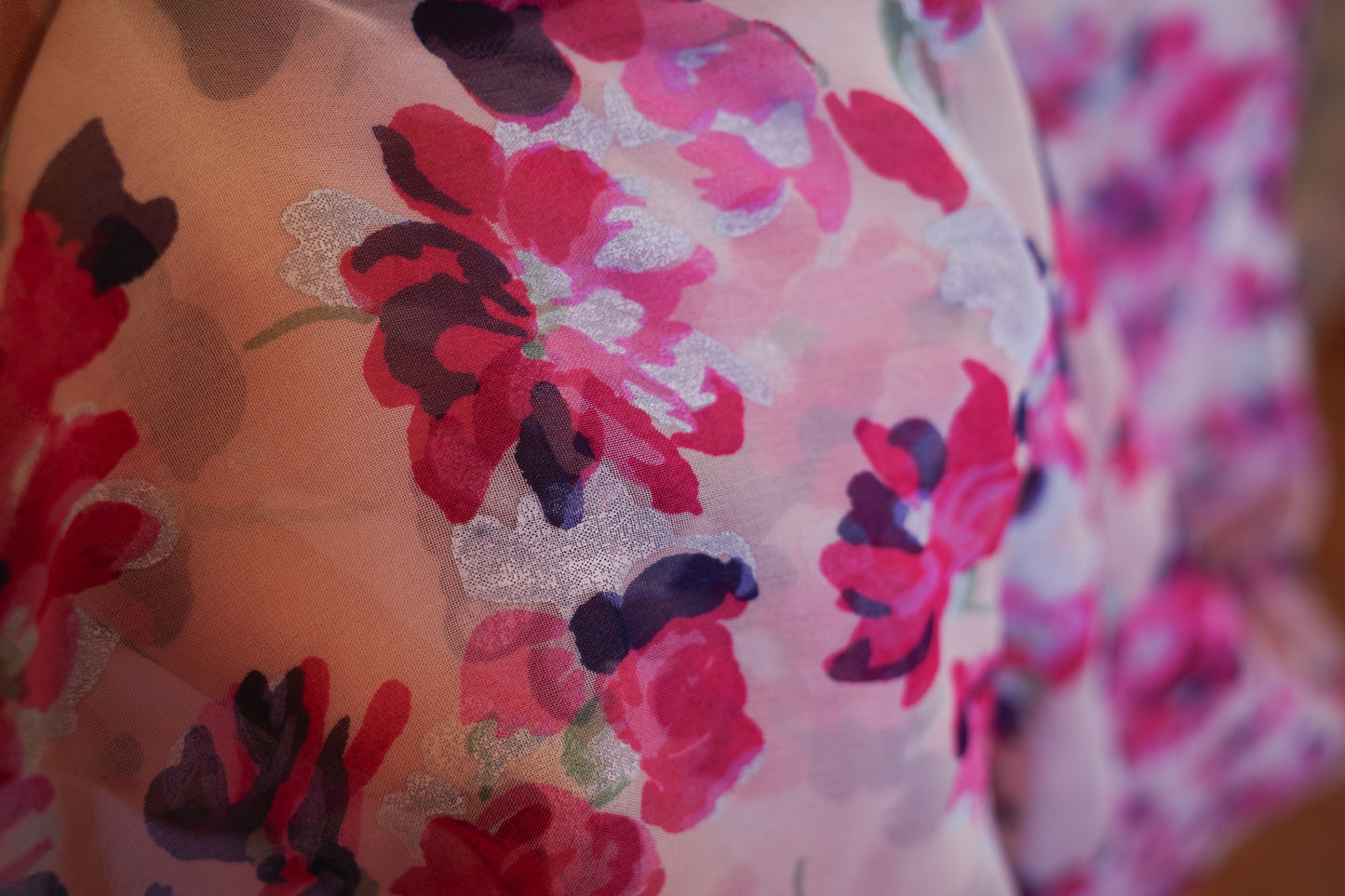 1930s Silk Floral Dress