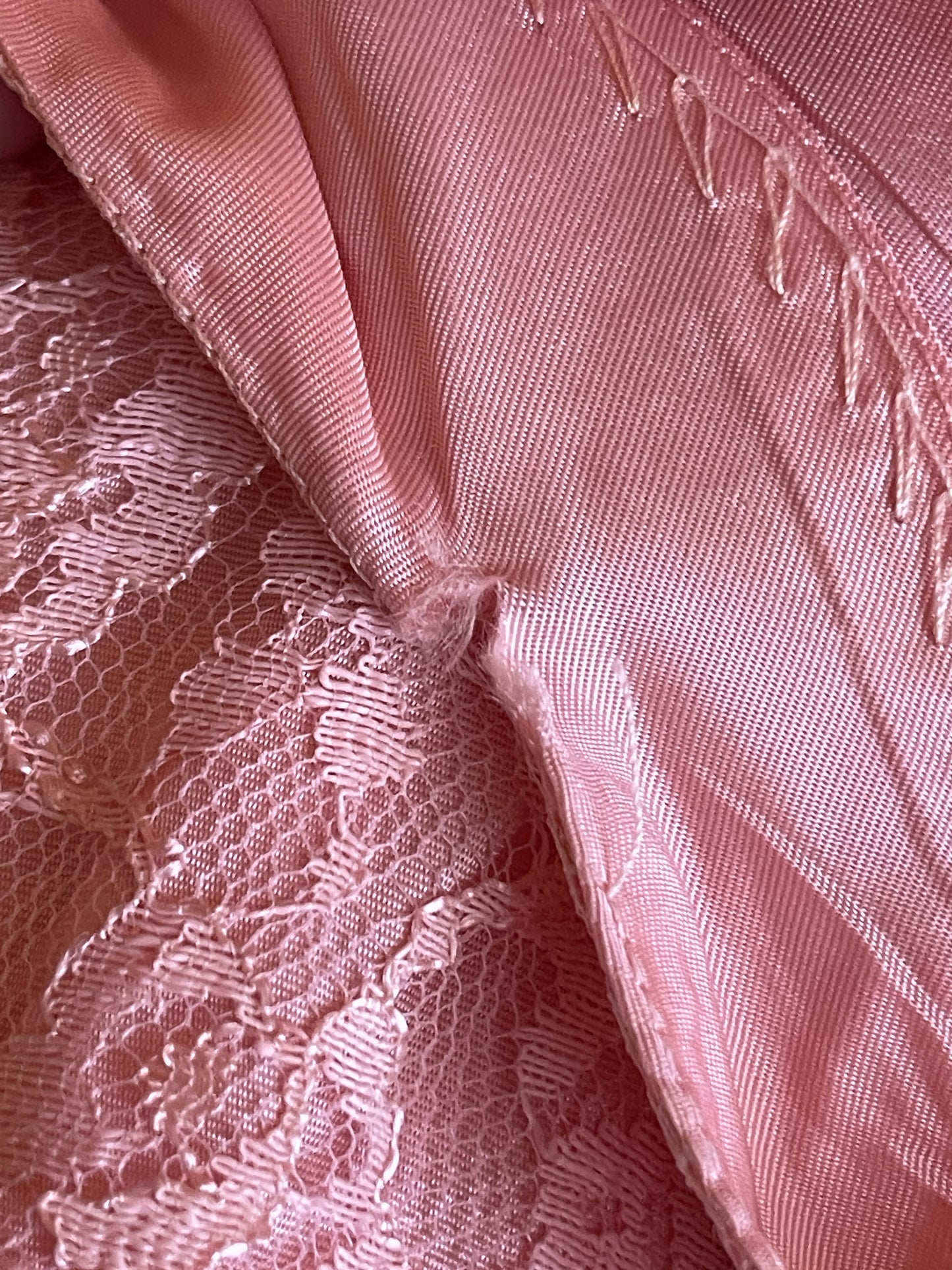 1950s Pink Lace Dress With Bolero Jacket