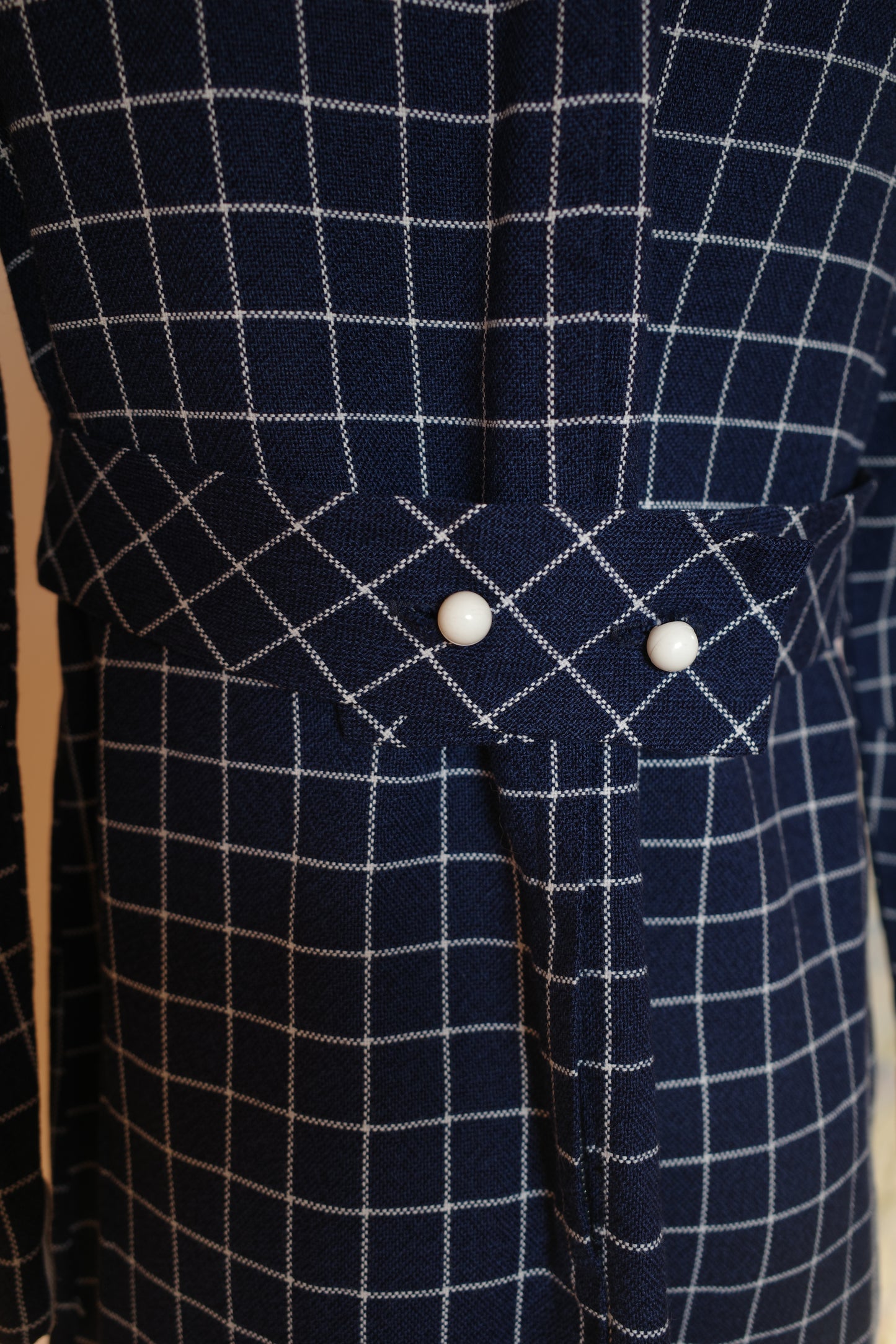 Vintage Mod Mini Dress with Daisy belt