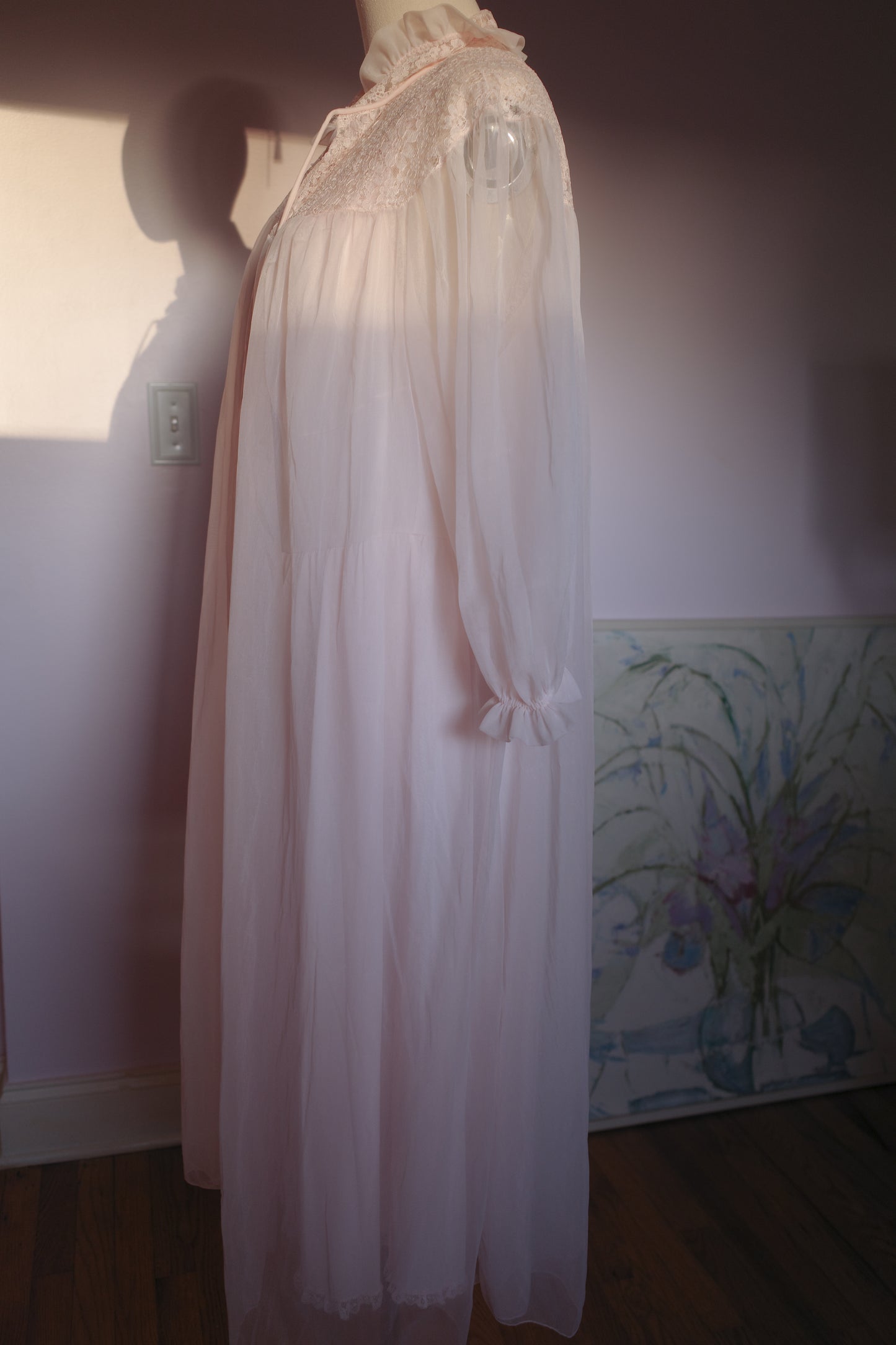 1950s vintage peignoir and nightgown