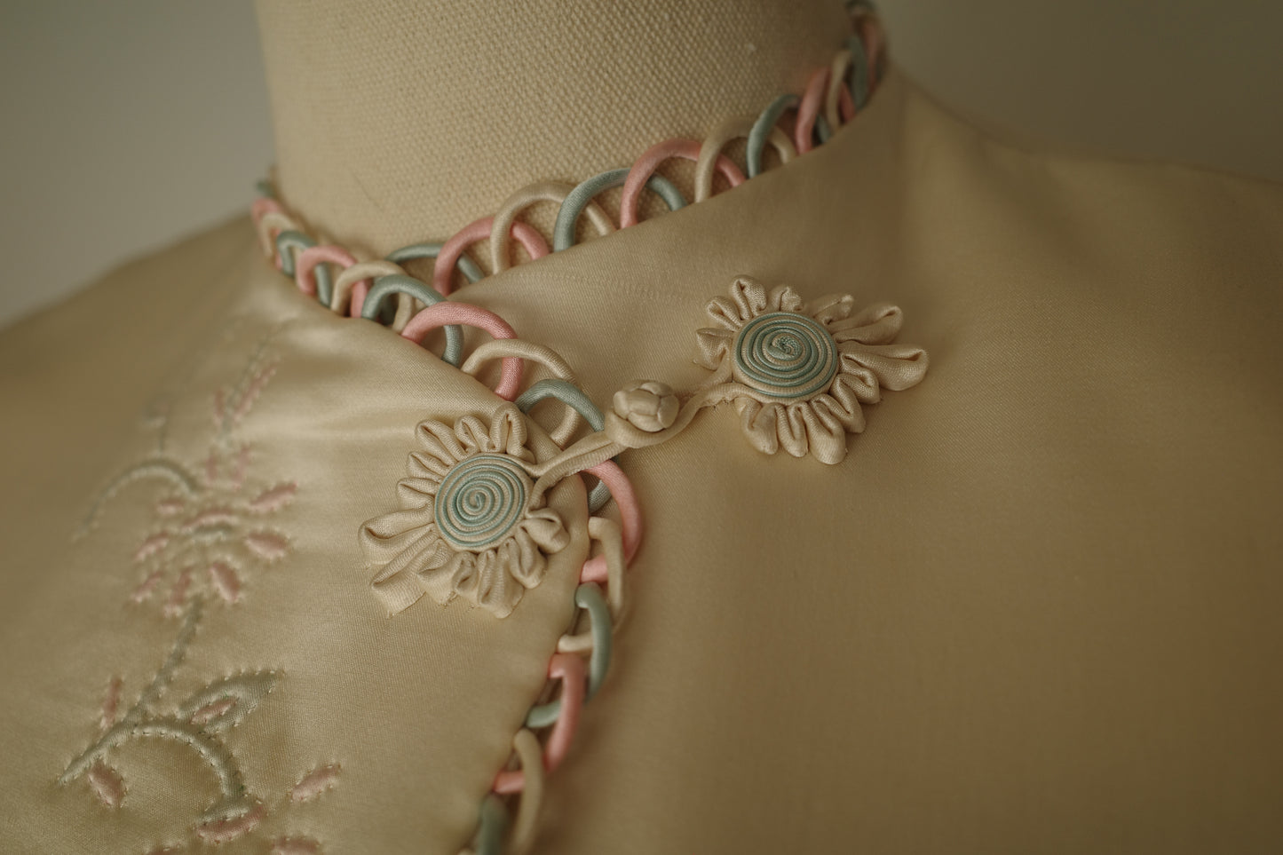 1930s/ 1940s Quilted Satin Jacket