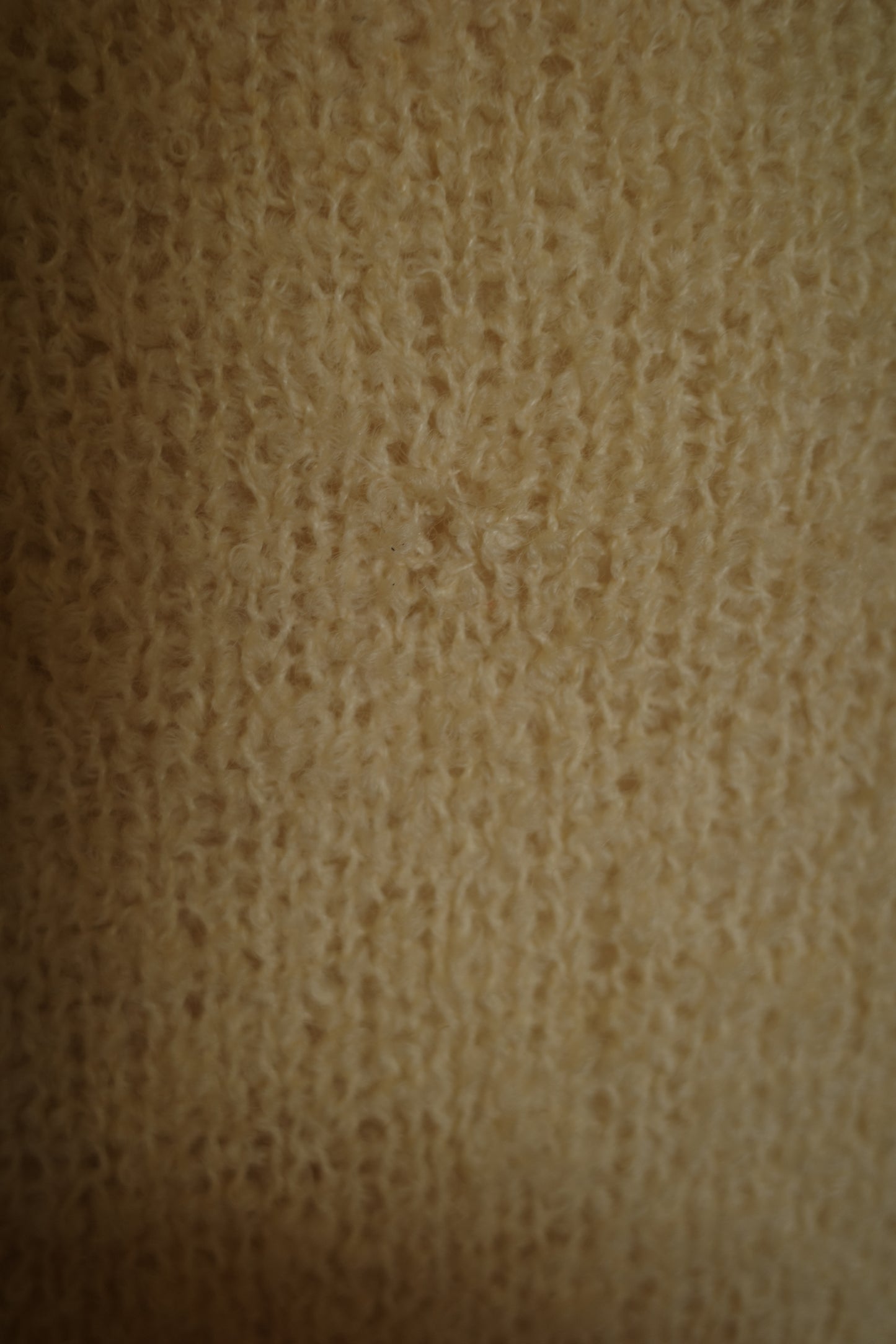 1960s wool cream beaded sweater