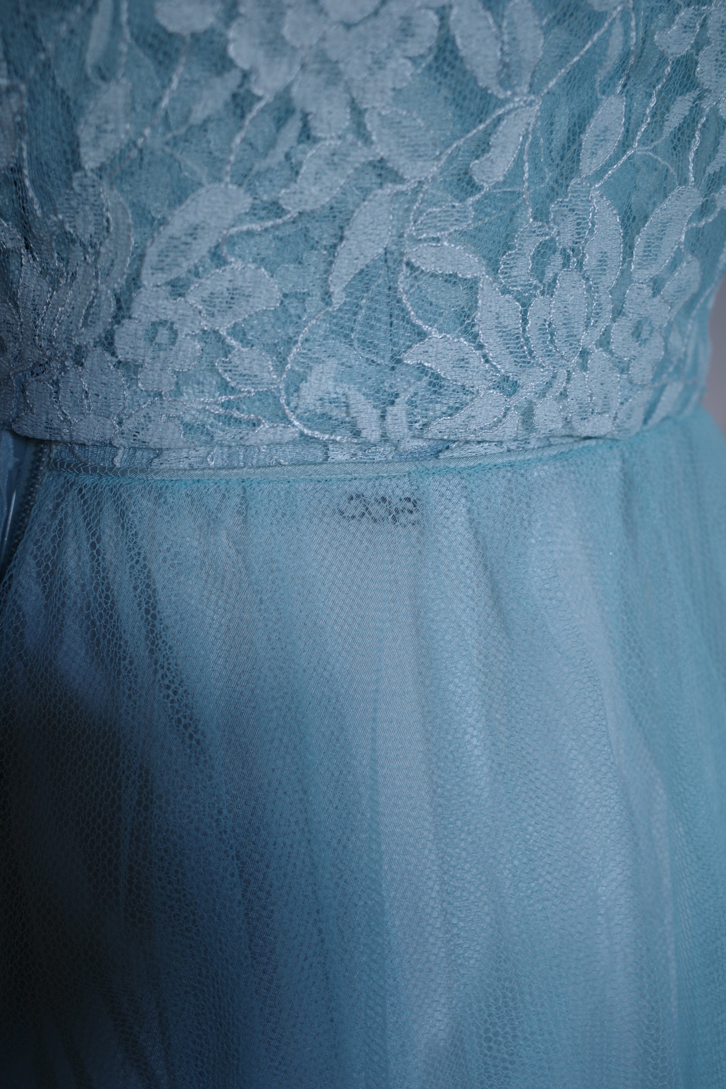 Vintage 1950s lace and tulle dress with bolero jacket