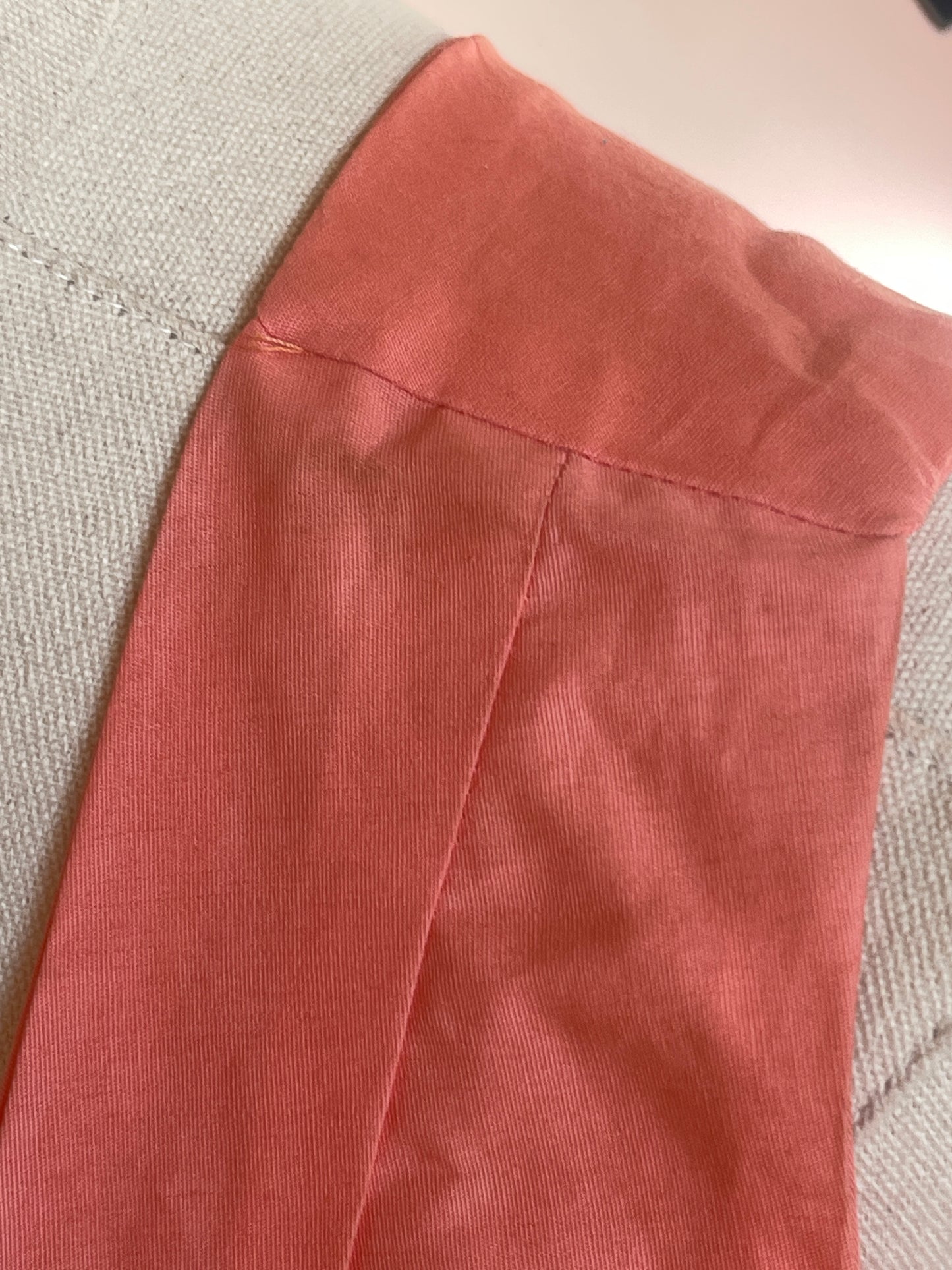 1950s 1960s vintage pink crop top
